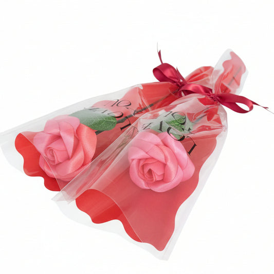 Rosas Eternas Romi Rosa Individual Boton Rojo