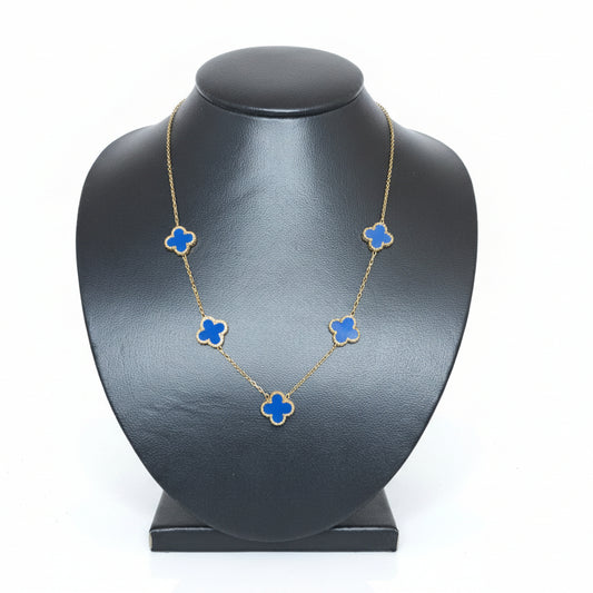 Joyeria Val Cadena Trebol Azul