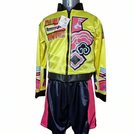 NVI Conjuntos Chaqueta Shorts Amarillo Azul