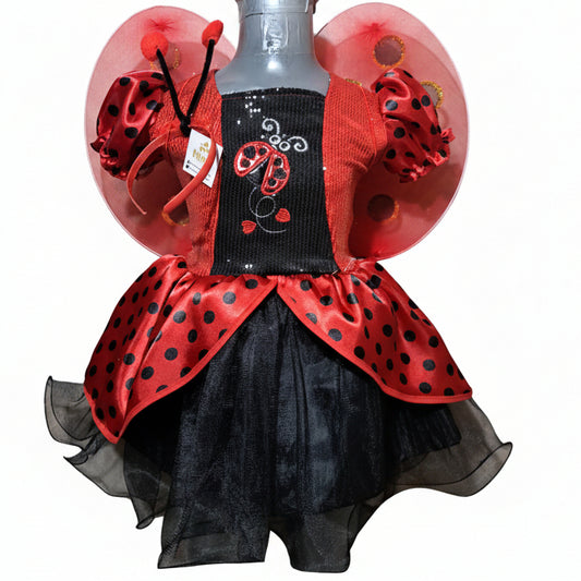 NVI Vestidos Catarina Lentejuelas Rojo Negro