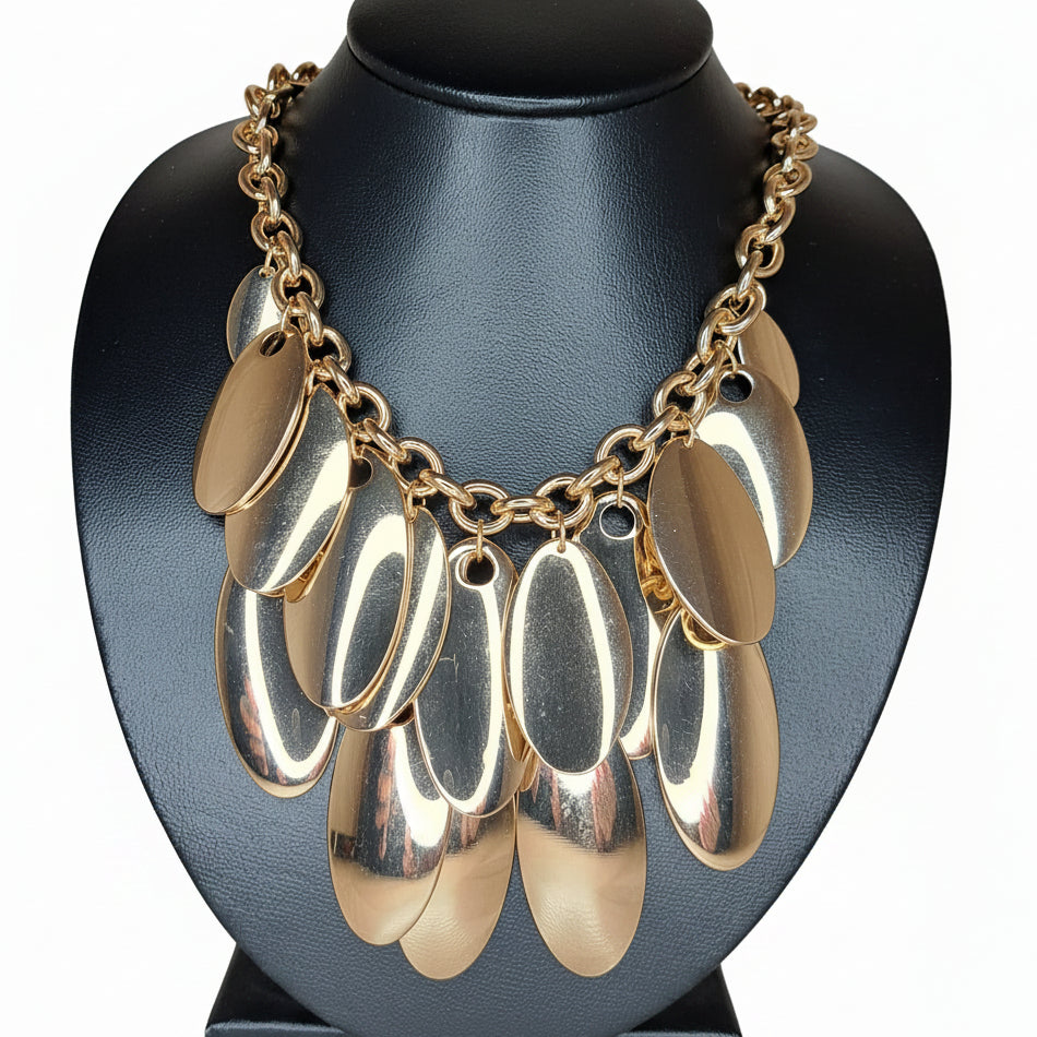 CBM GIANI BERNINI Collar Dorado Dije Colgante