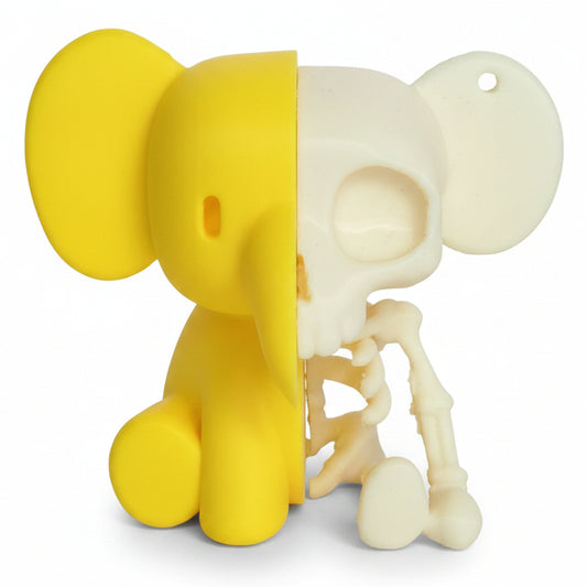Mrs.FoxStudio Llavero Elefante Calavera