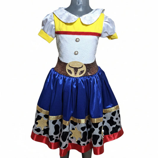 NVI Vestido Jessy Lentejuelas Blanco Azul