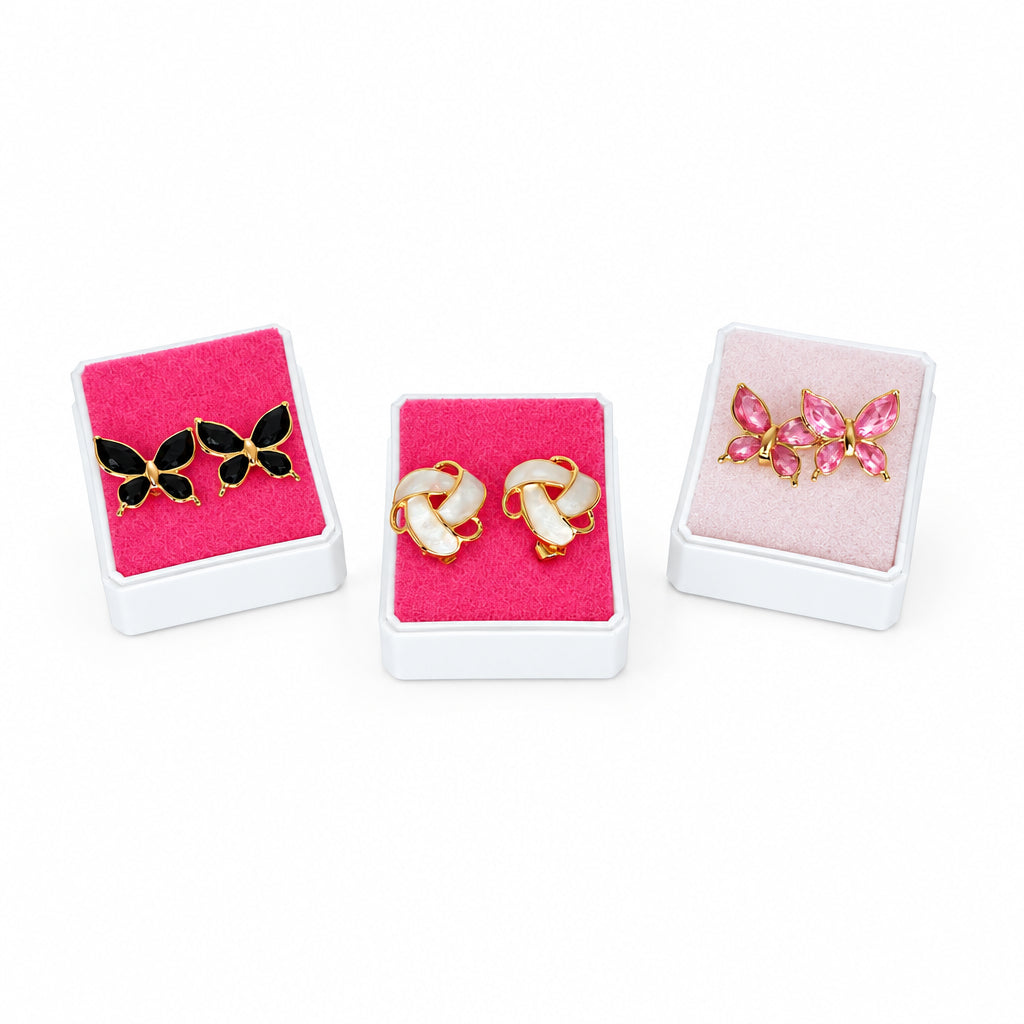 Joyas Mary Pares Aretes Colores Acero