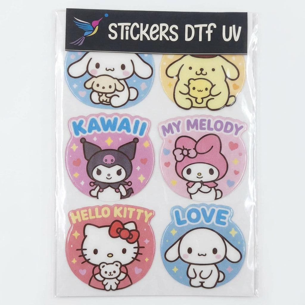 Punto Azul Paquete Stickers DTF
