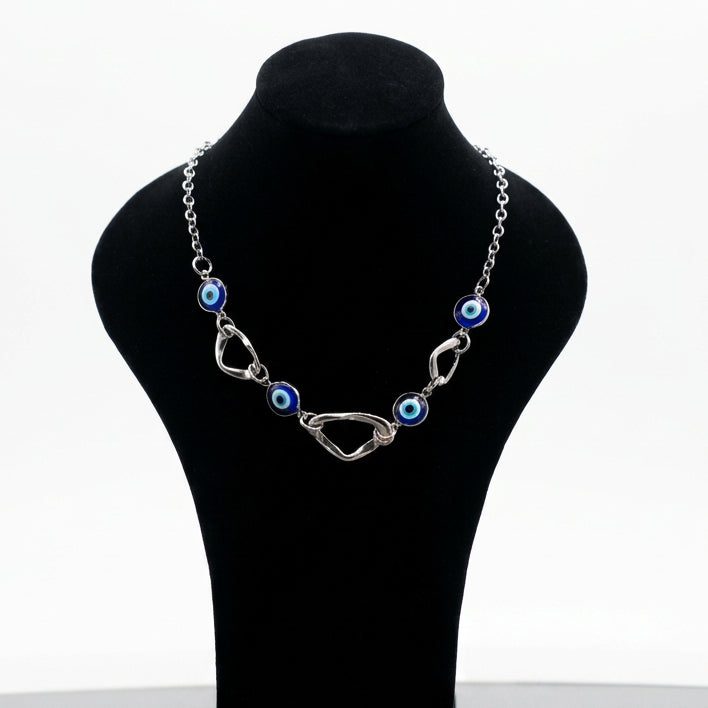 Joyeria Nice Collar Ojo Turco Baño Oro