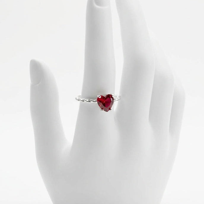 Nomada Joyeria Anillo Corazon Trenzado