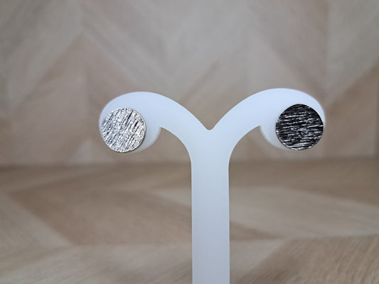 Joyeria Nice Aretes Plateados Redondos