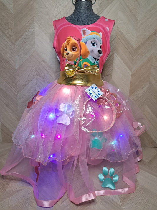 Cenicienta Vestidos Con Luz Paw Patrol