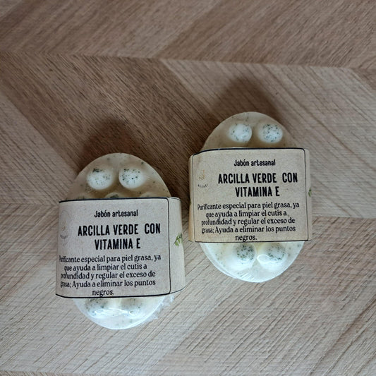 Meraki Jabon Arcilla Verde Vitamina E