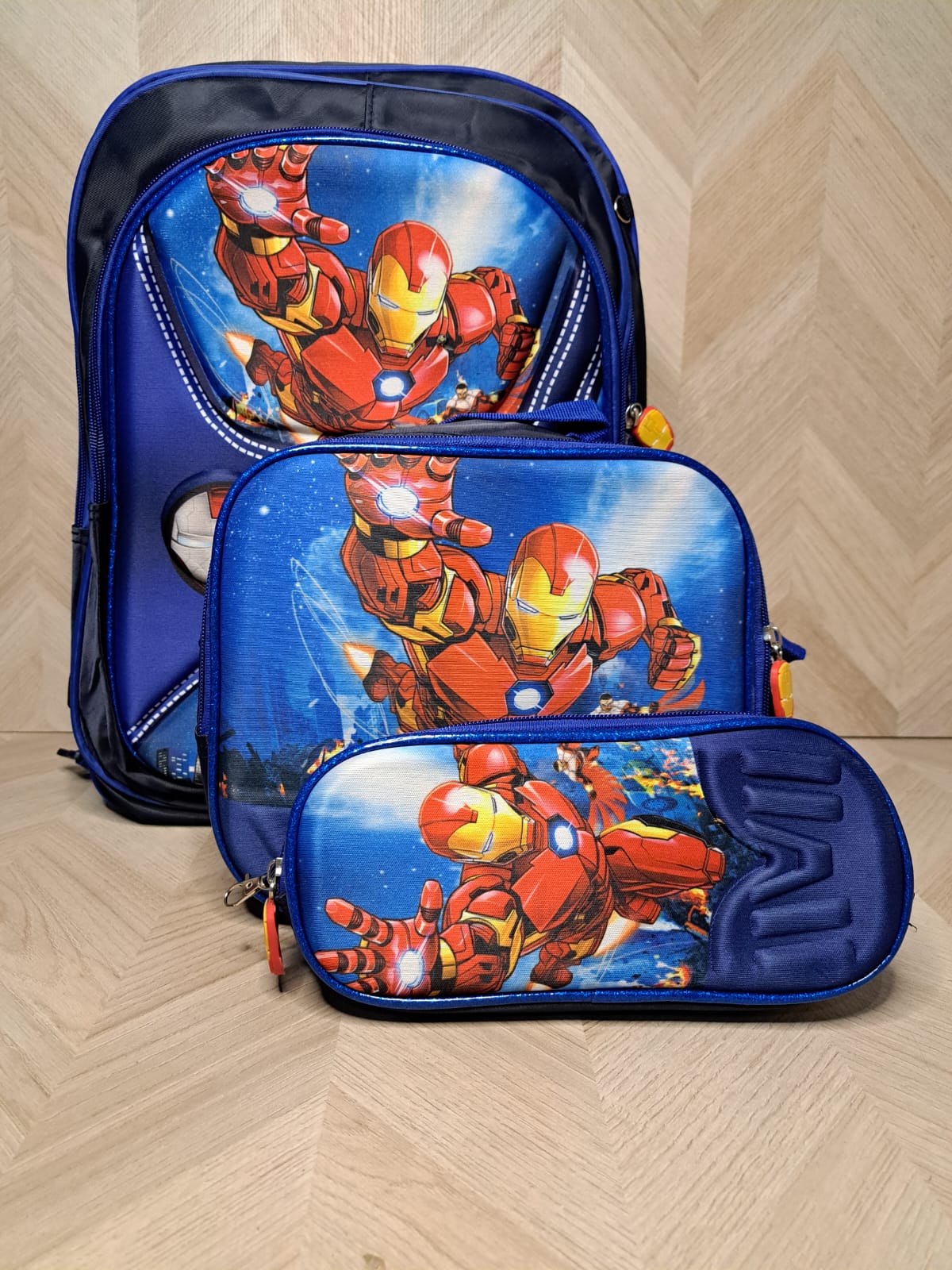 Mochila Escolar IronMan 3Pzas