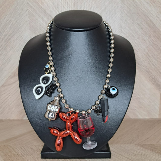 LaCasaDeLaPulsera Collar Perro Globo Rojo