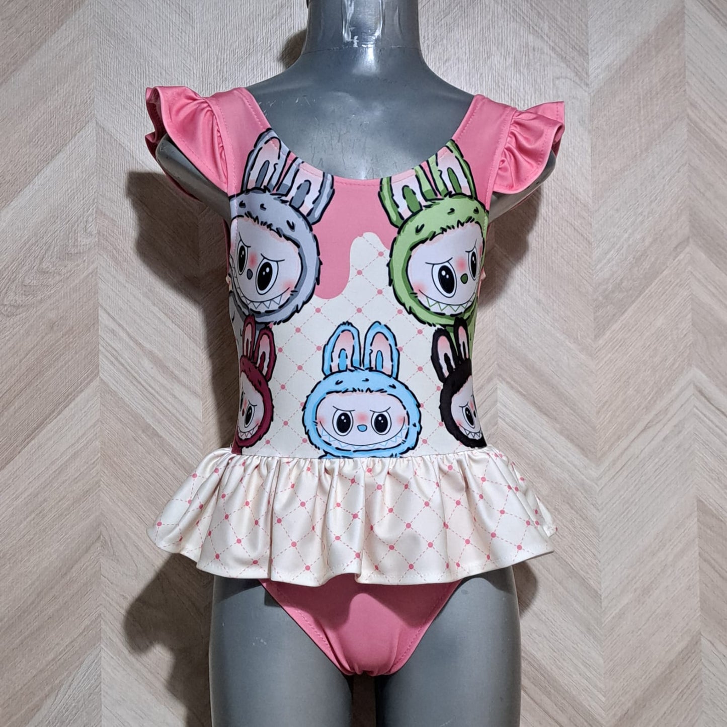 Cenicienta Traje Bano Labubu Beige
